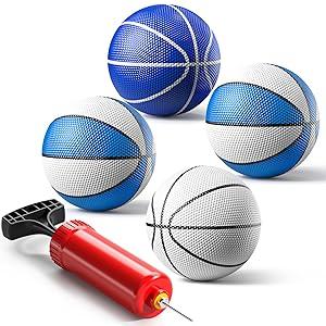 Basketball Hoop Indoor , Adjustable Poolside Hoops with 4 Balls and Pump, Indoor Outdoor Basketball Game, Christmas Birthday Gift