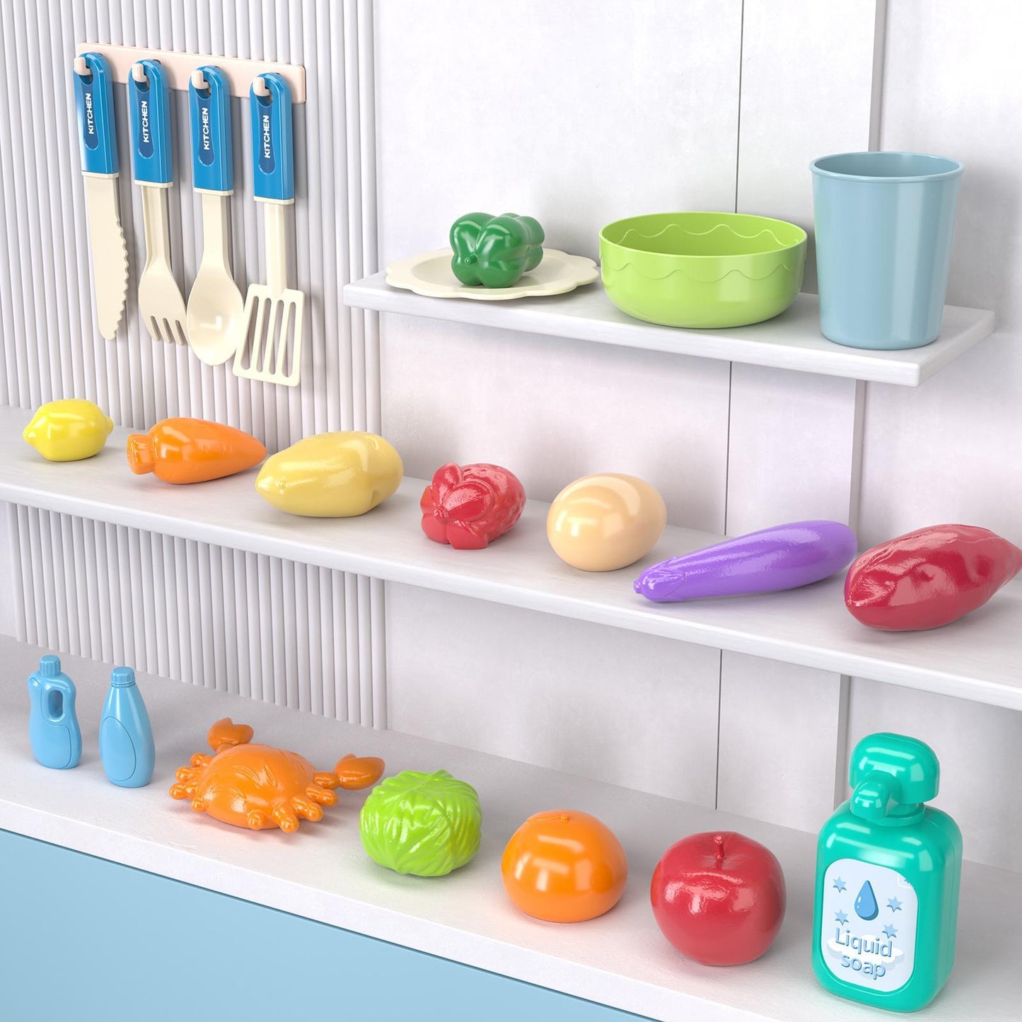 Kitchen sink toys, pink electric dishwasher set