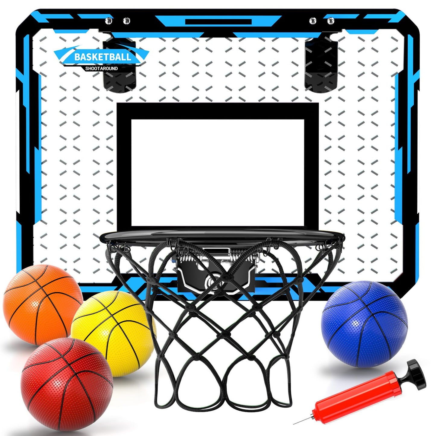 Basketbala Ĉapo Endoma, Mini Basketbala Ĉapo kun 4 Pilkoj, Basketbalaj Ludiloj