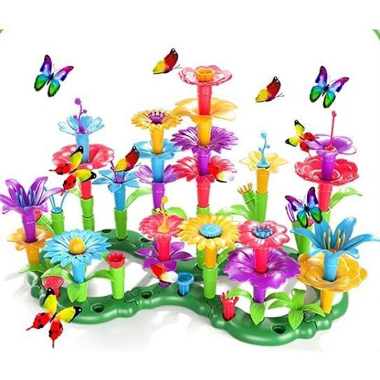 Garden building toys, upgraded DIY building stacking toys.