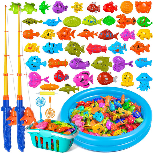 Fishing games, bathtub toys, 48 pieces