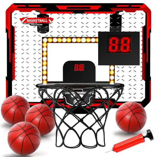 Basketball Hoop Indoor , Mini Basketball Hoop with 4 Balls, Basketball Toys