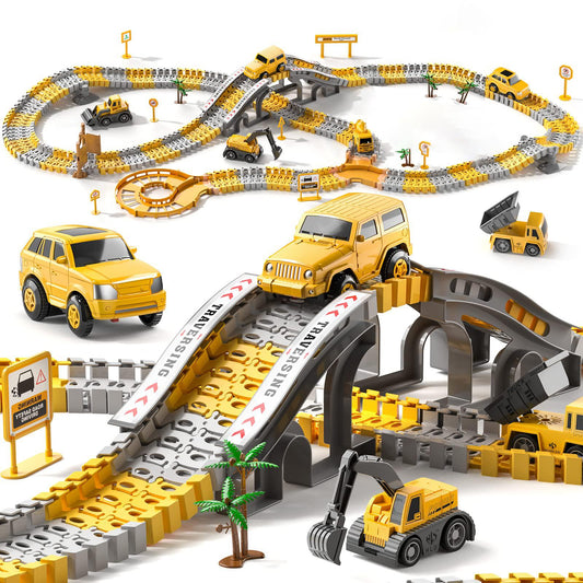 236 sets of construction toy track sets and 6 sets of toy construction vehicles