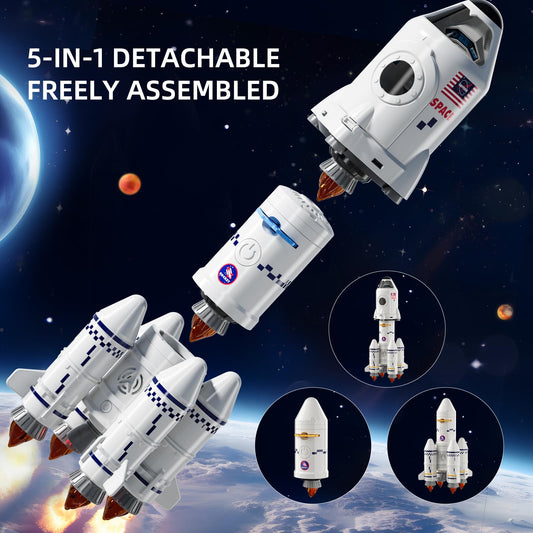 Aerospace flying toy rocket toy (for 2 astronauts)