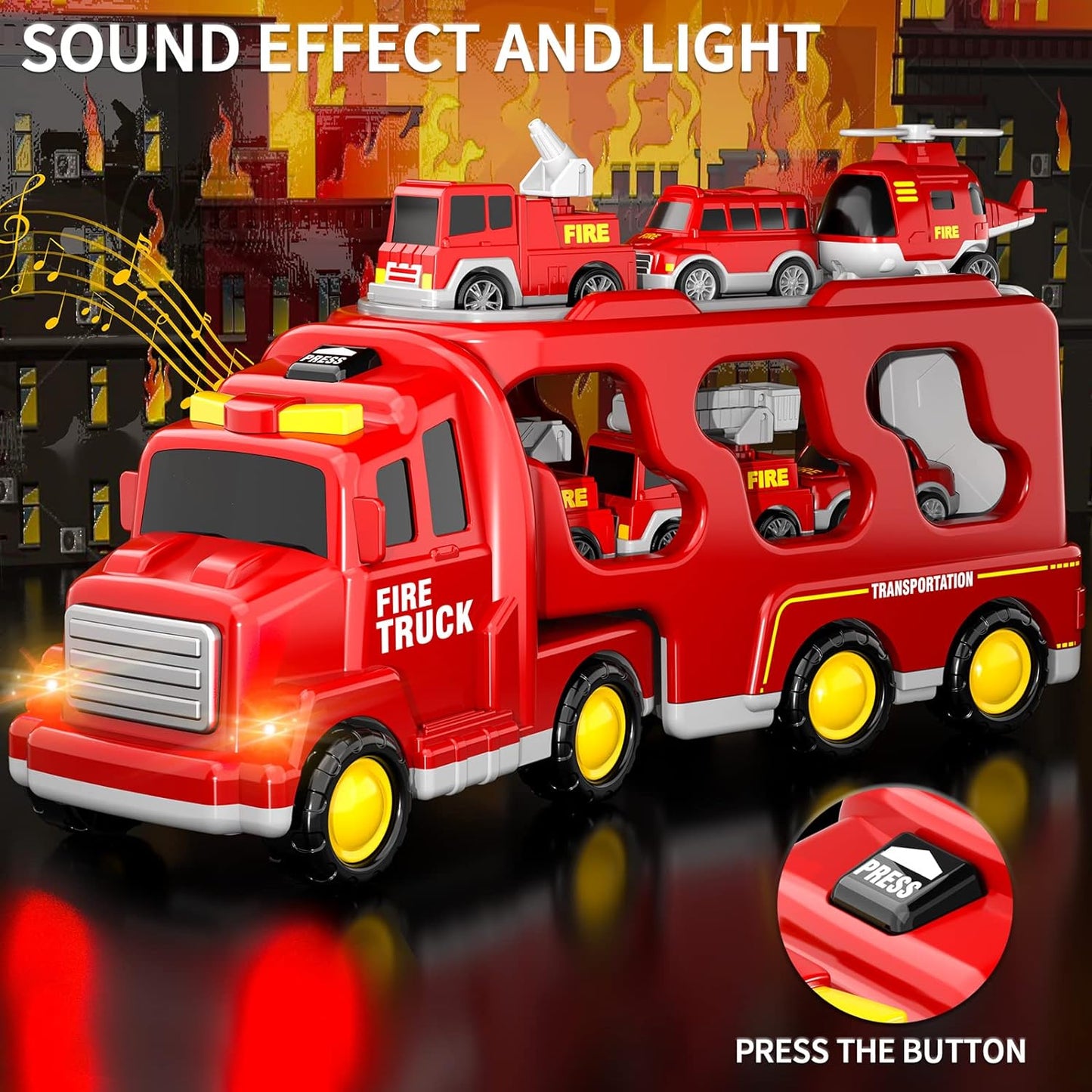 5-in-1, 7-in-1, fire rescue vehicle, ladder