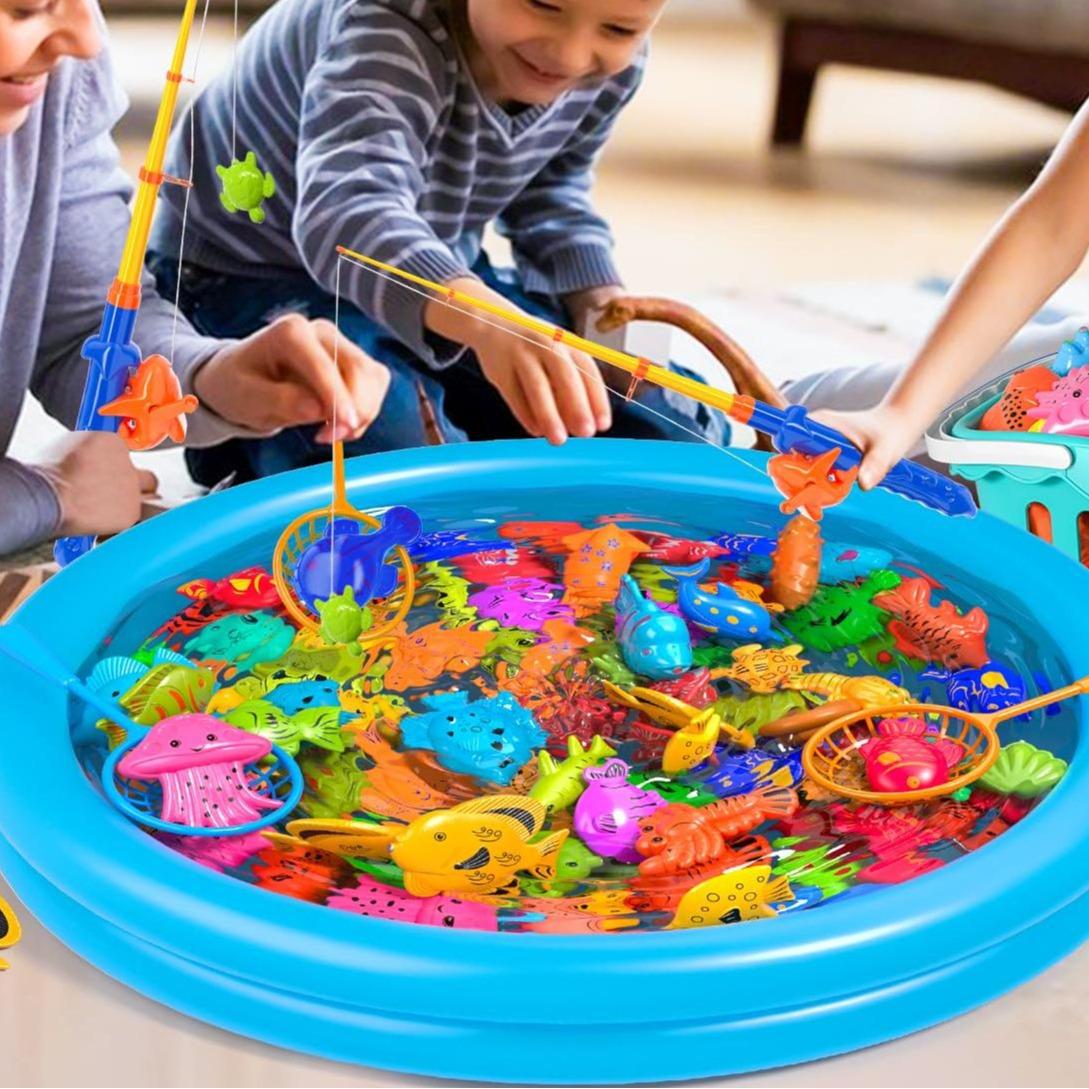 Fishing games, bathtub toys, 48 pieces