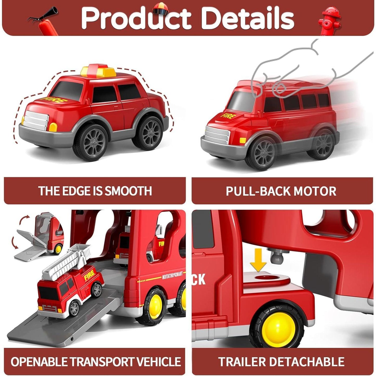 5-in-1, 7-in-1, fire rescue vehicle, ladder