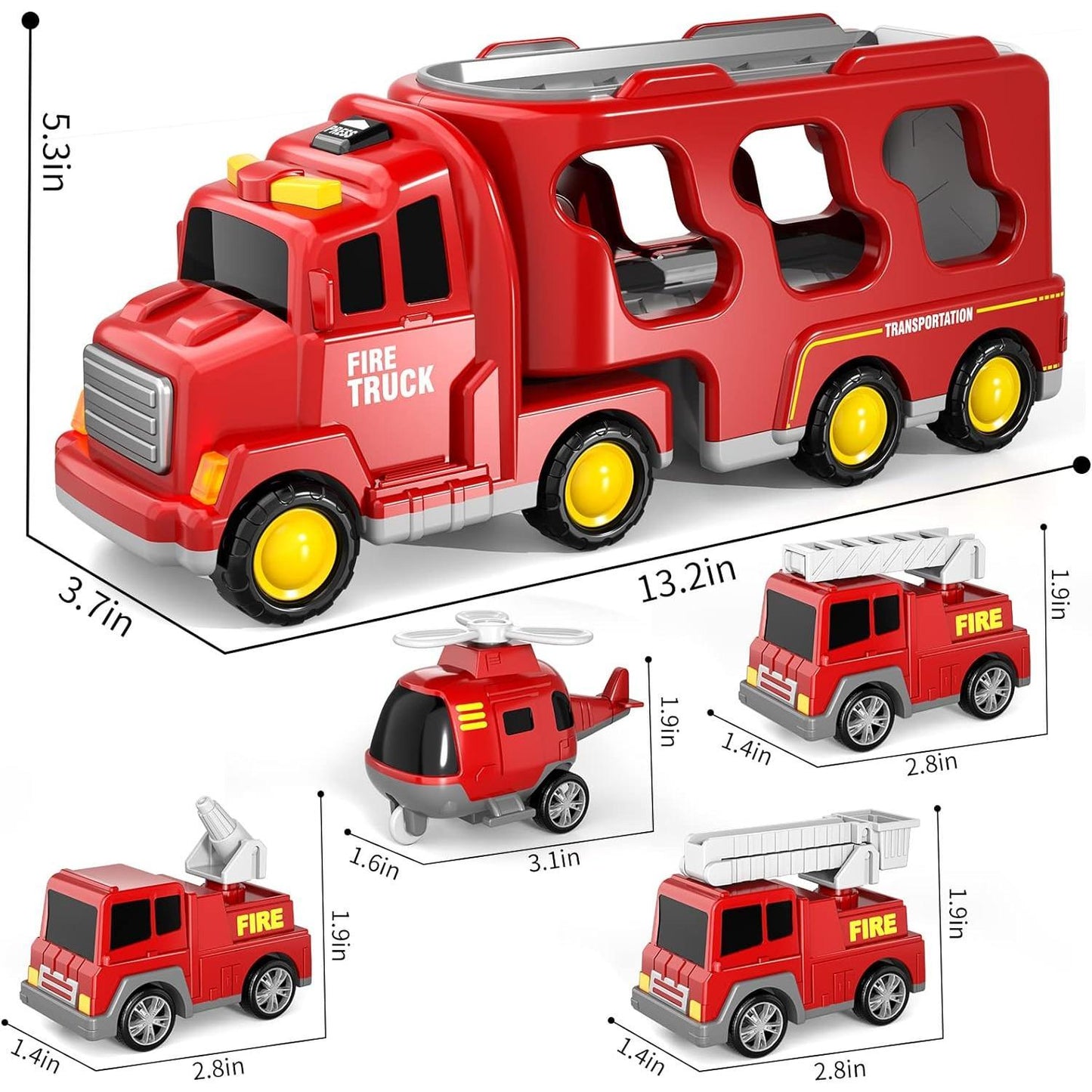 5-in-1, 7-in-1, fire rescue vehicle, ladder